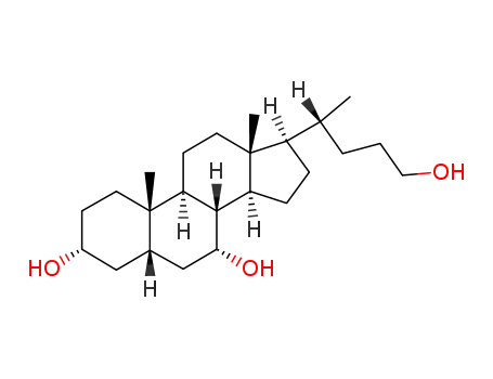 Molecular Structure of 23848-46-6 (5beta-Cholan-3alpha,7alpha,24-triol)
