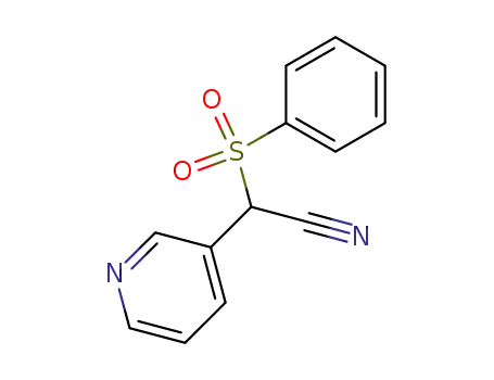 α-Phenylsulfonyl-3-pyridineacetonitrile
