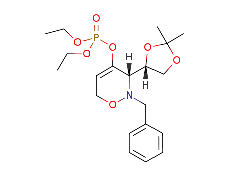 (3S,4'S)-diethyl [2-benzyl-3-(2',2'-dimethyl-1',3'-dioxolan-4'-yl)-3,6-dihydro-2H-1,2-oxazin-4-yl]phosphate