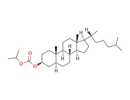Molecular Structure of 78916-32-2 (3β-(isopropyloxycarbonyloxy)-5α-cholestane)