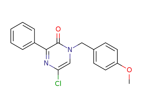 2(1H)-Pyrazinone, 5-chloro-1-[(4-methoxyphenyl)methyl]-3-phenyl-