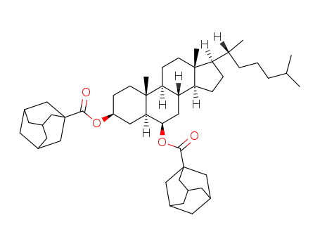 Molecular Structure of 73532-34-0 (5α-cholestane-3β,6β-diyl bis-(adamantane-1-carboxylate))