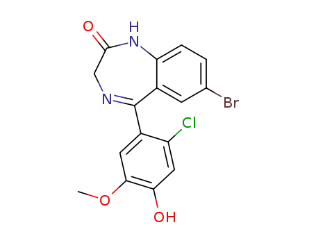 7-Bromo-5-(2-chloro-4-hydroxy-5-methoxy-phenyl)-1,3-dihydro-benzo[e][1,4]diazepin-2-one