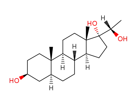 Molecular Structure of 570-50-3 (allopregnane-3beta,17alpha,20alpha-triol)