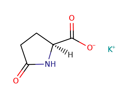 Molecular Structure of 4810-50-8 (potassium 5-oxo-L-prolinate)