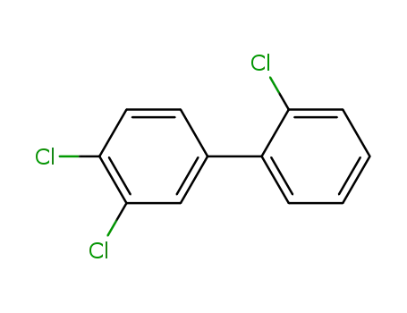 Molecular Structure of 38444-86-9 (2',3,4-TRICHLOROBIPHENYL)