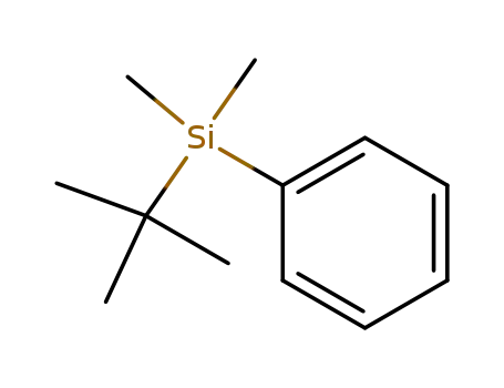 Molecular Structure of 90467-12-2 (Silane, dimethyl-phenyl-(tert-butyl)-)
