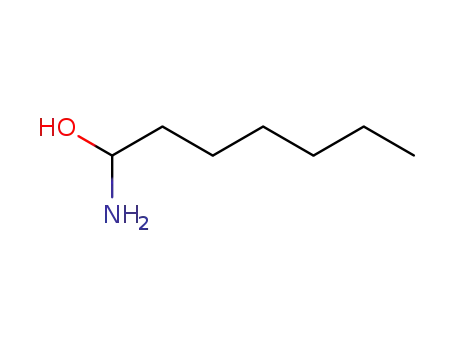 Molecular Structure of 40899-00-1 (1-amino-heptan-1-ol)