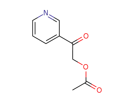 Molecular Structure of 103440-87-5 (2-oxo-2-(3-pyridyl)ethyl acetate)