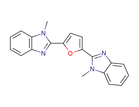 Molecular Structure of 4751-43-3 (1-methyl-2-[5-(1-methylbenzoimidazol-2-yl)-2-furyl]benzoimidazole)