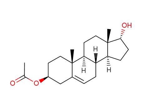 Molecular Structure of 100428-85-1 (17α-hydroxyandrost-5-en-3β-yl 3-acetate)