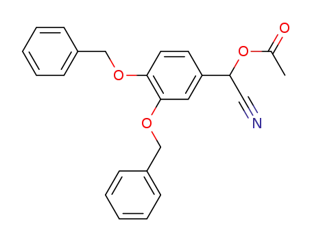 3,4-Dibenzyloxy-mandelsaeurenitril-acetat