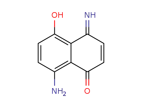 Molecular Structure of 6259-68-3 (4-Imino-5-hydroxy-8-amino-1(4H)-naphthalenone)