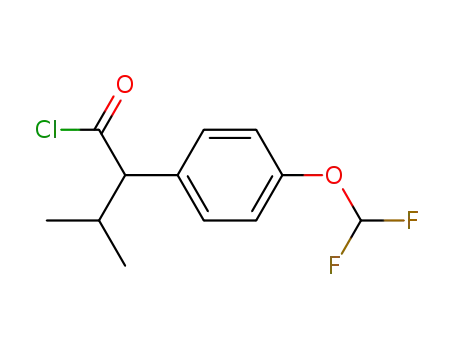 2-(4-difluoromethoxyphenyl)-3-methylbutyryl chloride