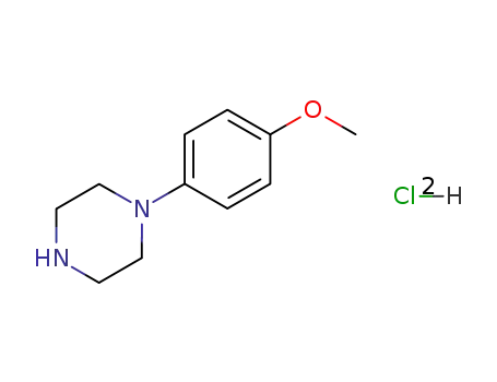 Molecular Structure of 70849-64-8 (1-(4-methoxyphenyl)piperazine hydrochloride)