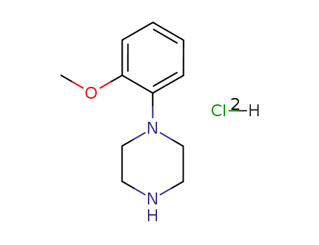 Molecular Structure of 38869-49-7 (1-(2-Methoxyphenyl)piperazine dihydrochloride)
