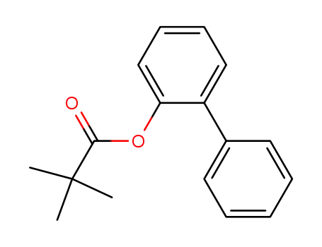 Molecular Structure of 106290-83-9 (Propanoic acid, 2,2-dimethyl-, [1,1'-biphenyl]-2-yl ester)