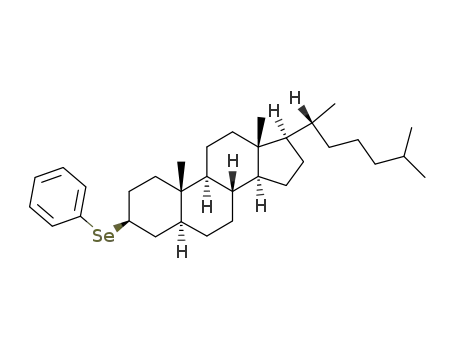 Molecular Structure of 75809-01-7 (3β-phenylselenenyl-5α-cholestane)