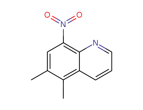 Molecular Structure of 68527-68-4 (5,6-dimethyl-8-nitroquinoline)