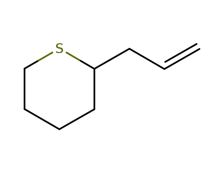 Molecular Structure of 62162-10-1 (2H-Thiopyran, tetrahydro-2-(2-propenyl)-)