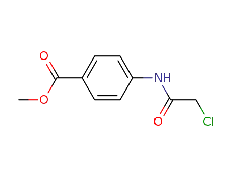 Molecular Structure of 82525-64-2 (4-(2-Chloro-acetylamino)-benzoic acid methyl ester)