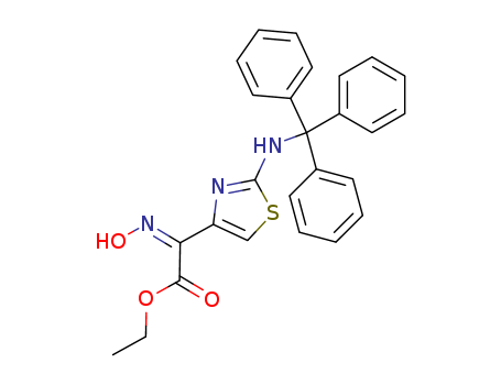 ethyl (Z)-2-hydroxyimino-2-(2-triphenylmethylaminothiazol-4-yl)acetate