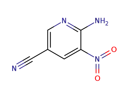 Molecular Structure of 1003711-13-4 (2-AMINO-5-CYANO-3-NITROPYRIDINE)