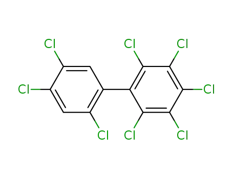 Molecular Structure of 52663-76-0 (2,2',3,4,4',5,5',6-OCTACHLOROBIPHENYL)