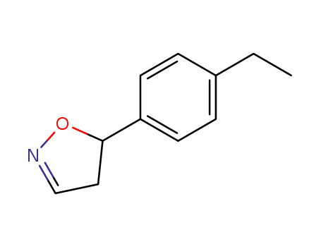 Molecular Structure of 119200-33-8 (5-(4-ethylphenyl)isoxazoline)