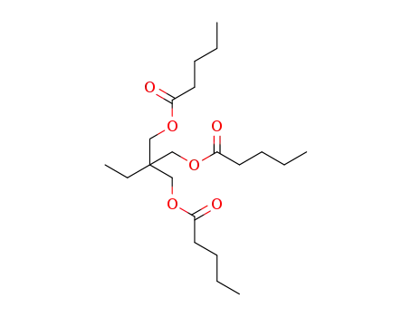 Molecular Structure of 78-15-9 (2-ethyl-2-[[(1-oxopentyl)oxy]methyl]propane-1,3-diyl divalerate)