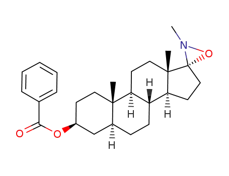 Molecular Structure of 94618-98-1 (benzoyloxy-3β oxydo-17α(N) N-methylamino-17β (5α) androstane)