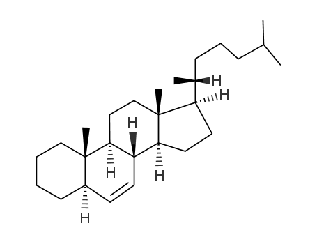 Molecular Structure of 28338-70-7 ((9S,14S)-10,13-dimethyl-17-[(2R)-6-methylheptan-2-yl]-2,3,4,5,8,9,11,1 2,14,15,16,17-dodecahydro-1H-cyclopenta[a]phenanthrene)