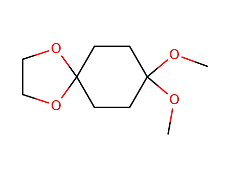 Molecular Structure of 124414-04-6 (8,8-Dimethoxy-1,4-dioxa-spiro[4.5]decane)