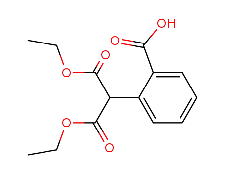 Molecular Structure of 52962-28-4 (Propanedioic acid, (2-carboxyphenyl)-, 1,3-diethyl ester)