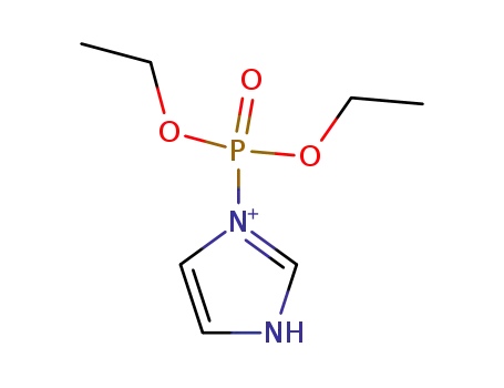N-(diethoxyphosphoryl)imidazolium ion