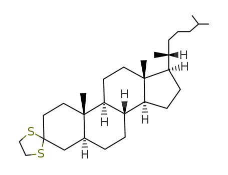 Molecular Structure of 2791-43-7 (5α-cholestan-3-one ethanediyl S,S-acetal)