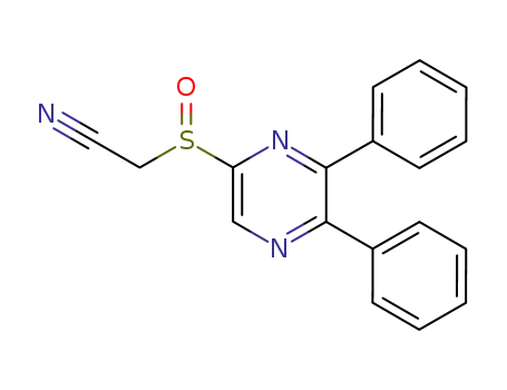 Acetonitrile, [(5,6-diphenylpyrazinyl)sulfinyl]-