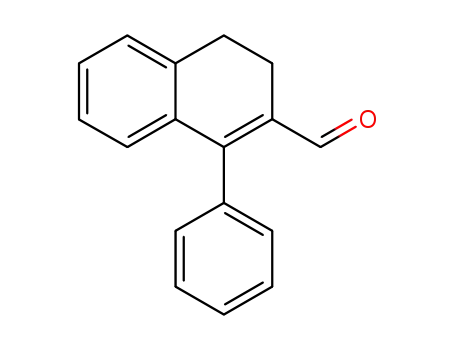 Molecular Structure of 113388-94-6 (1-phenyl-3,4-dihydro-naphthalene-2-carbaldehyde)