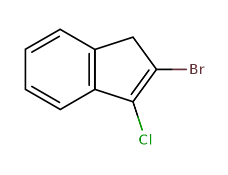 Molecular Structure of 90224-61-6 (2-bromo-3-chloro-indene)