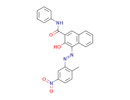 Pigment Red 22;3-Hydroxy-4-[(2-methyl-5-nitrophenyl)azo]-N-phenylnaphthalene-2-carboxamide 6448-95-9