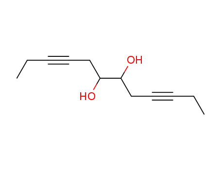 Molecular Structure of 91764-28-2 (dodeca-3,9-diyne-6,7-diol)
