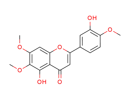 Molecular Structure of 855-96-9 (3',5-DIHYDROXY-4',6,7-TRIMETHOXYFLAVONE)