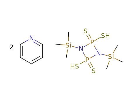 Molecular Structure of 115526-35-7 (2,4-dimercapto-2,4-dithioxo-1,3-bis(trimethylsilyl)-1,3-diaza-2λ<sup>5</sup>,4λ<sup>5</sup>-diphosphetidine)