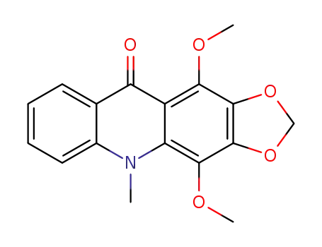 Molecular Structure of 475-91-2 (MELICOPIDINE)