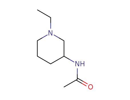 Molecular Structure of 24059-81-2 (<i>N</i>-(1-ethyl-[3]piperidyl)-acetamide)
