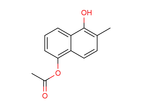 Molecular Structure of 116752-27-3 (2-Methyl-1,5-naphthalindiol-5-acetat)