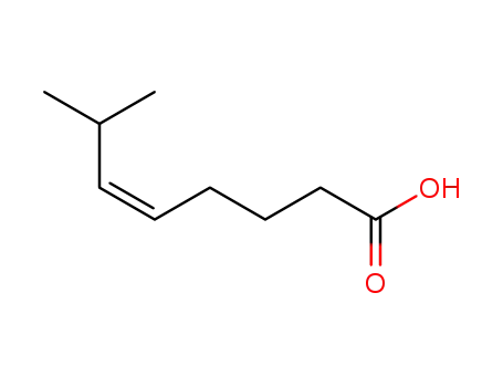 Molecular Structure of 81077-23-8 ((Z)-7-Methyl-oct-5-enoic acid)