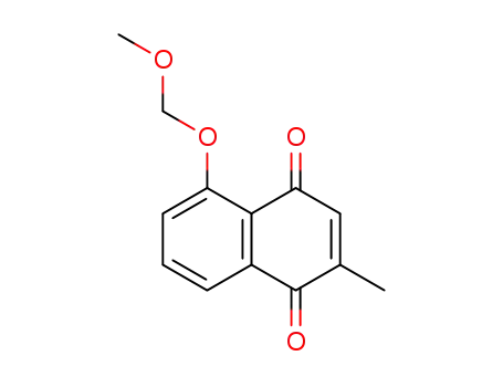 Molecular Structure of 106914-49-2 (5-methoxymethoxy-2-methyl-1,4-naphthoquinone)