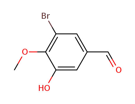 Molecular Structure of 23354-30-5 (3-BROMO-5-HYDROXY-4-METHOXYBENZALDEHYDE)