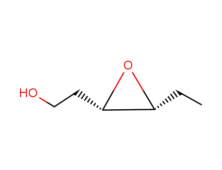 Molecular Structure of 91603-21-3 (2-((2SR,3RS)-3-ethyloxiran-2-yl)ethan-1-ol)
